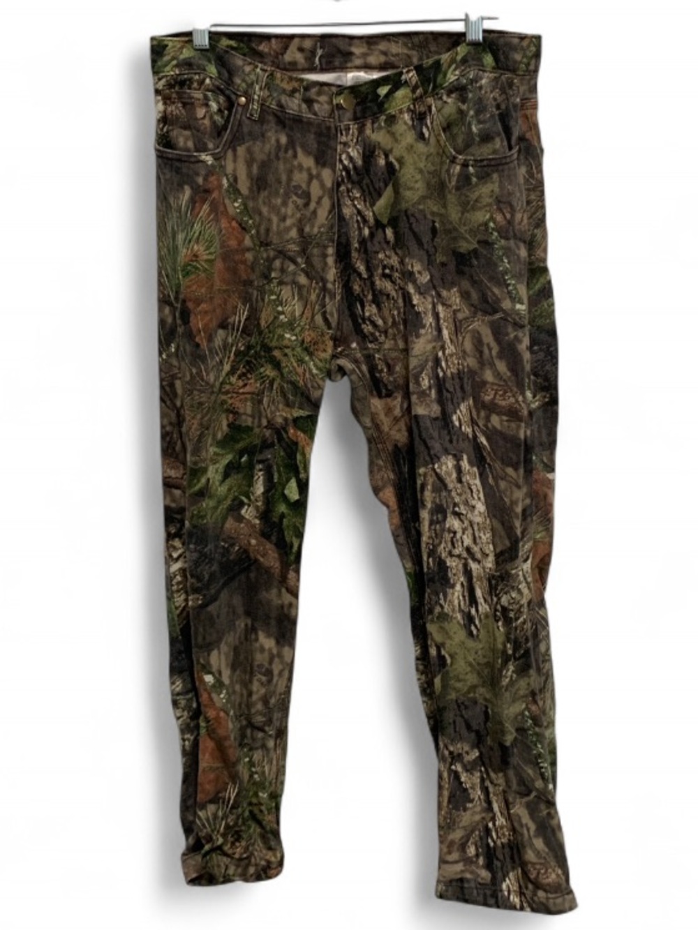 Y2K Rustic Ridge Mossy Oak Camouflage Jeans - Green/Brown Camo